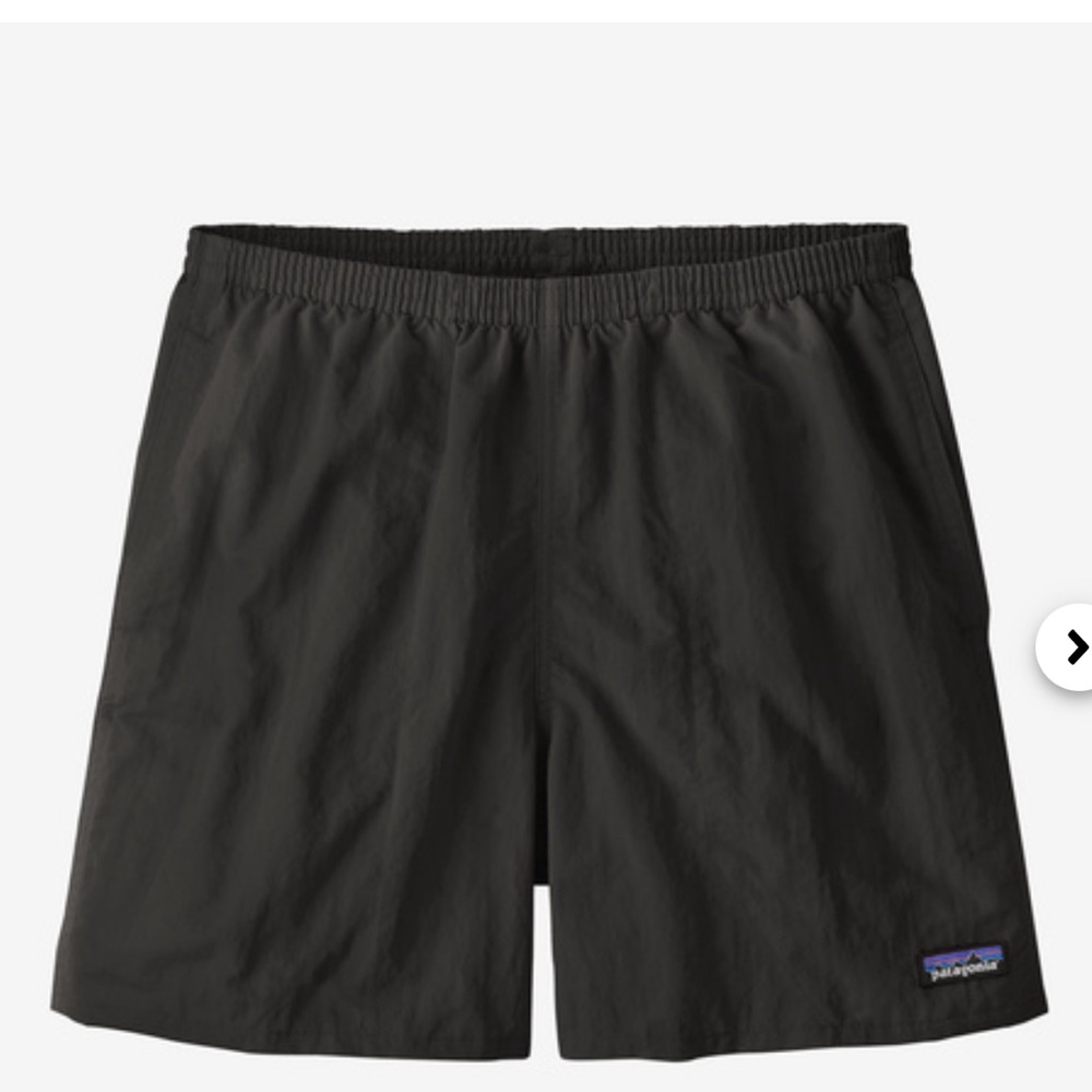 Men's Black Patagonia 7" Baggies Shorts - Size M